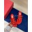 Valentino Fashion Rivet Flat Heel Slippers For Women Red