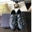 Valentino Black Thick Soled Casual Canvas Shoes