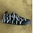 Valentino Black Thick Soled Casual Canvas Shoes