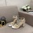 Valentino Summer Rivet Sheepskin High Heel Sandals White