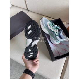 Valentino Autumn Winter Couple Color Matching Sneakers Blue