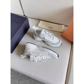 Valentino Autumn Winter Couple Color Matching Sneakers White