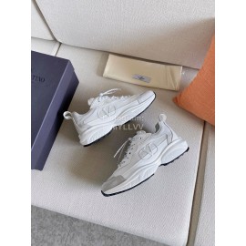 Valentino Autumn Winter Couple Color Matching Sneakers White