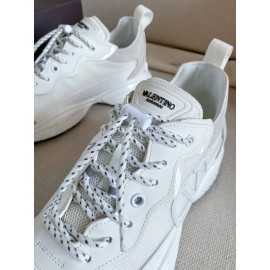 Valentino Autumn Winter Couple Color Matching Sneakers White