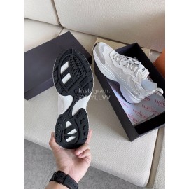 Valentino Autumn Winter Couple Color Matching Sneakers White