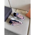 Valentino Autumn Winter Couple Color Matching Pink Sneakers