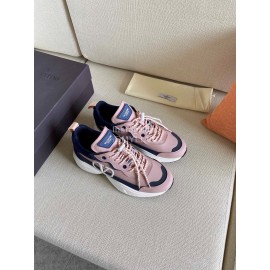 Valentino Autumn Winter Couple Color Matching Pink Sneakers