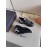 Valentino Autumn Winter Couple Color Matching Sneakers Black