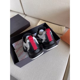Valentino Autumn Winter Couple Color Matching Sneakers Black