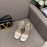 Valentino Summer Rivet Sheepskin High Heel Sandals White