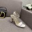 Valentino Summer Rivet Sheepskin High Heel Sandals White