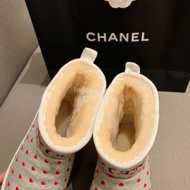 Valentino Fall Winter Love Pattern Wool Boots For Women