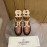 Valentino Autumn Winter Calf Lamb Wool V-Button Martin Boots Brown