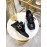 Valentino Winter Calf Wool Thick Soled Sneakers Black