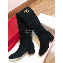 Valentino Autumn Winter New Leather Women Long Boots