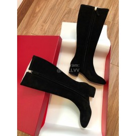 Valentino Autumn Winter New Leather Women Long Boots