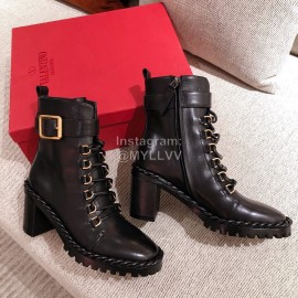 Valentino Autumn Winter Black High Heeled Boots For Women
