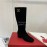 Valentino Autumn Winter Black Suede High Heel Long Boots