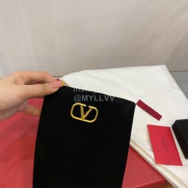 Valentino Autumn Winter Black Suede High Heel Long Boots