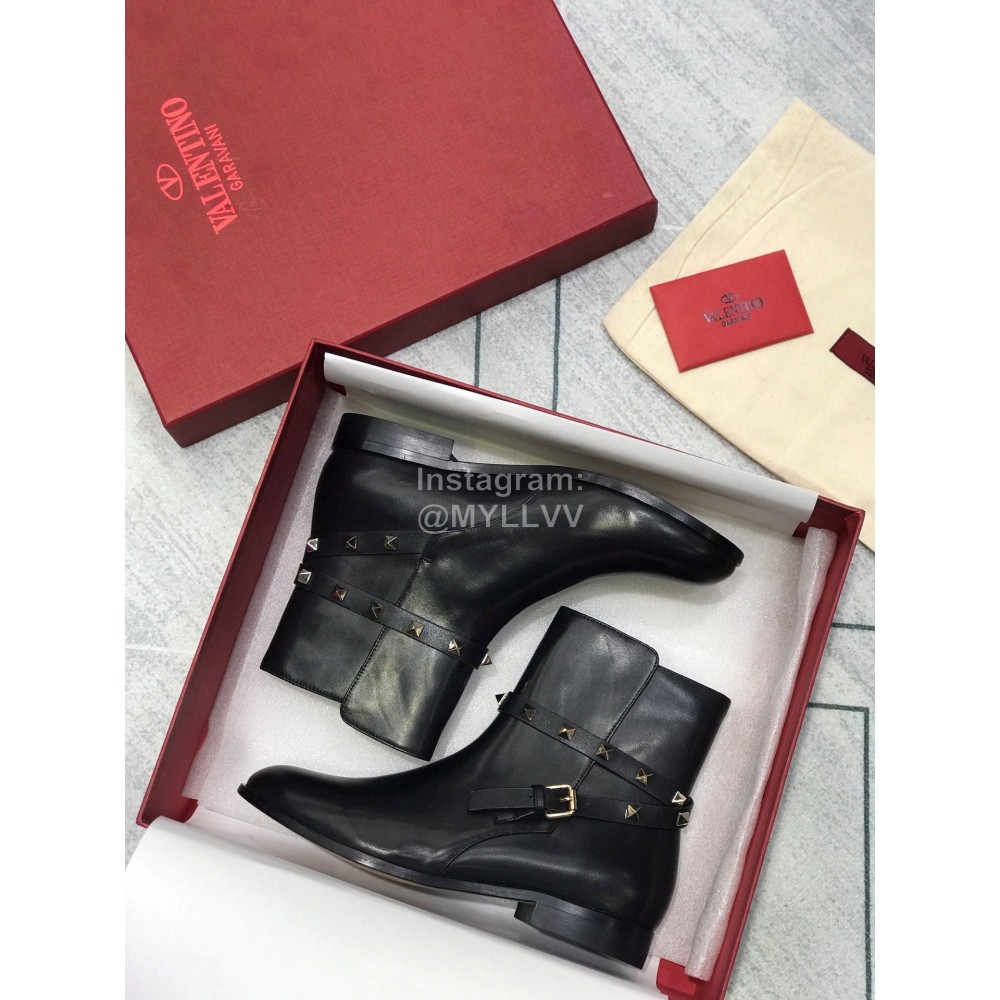 Valentino Classic Rivet Short Boots For Women