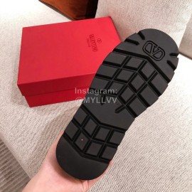 Valentino Autumn Winter Black Leather Thick Soled Boots