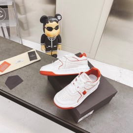 Valentino Onestud Cowhide Sneakers For Men And Women Orange