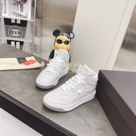 Valentino Onestud Cowhide High Top Sneakers For Men And Women White