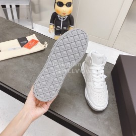 Valentino Onestud Cowhide High Top Sneakers For Men And Women White