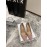 Valentino V Logo Signature Patent Leather High Heels For Women Pink