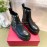 Valentino Leather Thick Soled Short Boots For Women