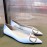 Valentino Leather Pointed Shoes For Women White