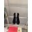 Valentino New V Button High Heel Boots Black For Women