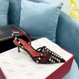 Valentino Rockstud Alcove Rivet High Heel Sandals For Women