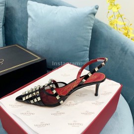 Valentino Rockstud Alcove Rivet High Heel Sandals For Women