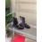 Valentino New Leather Velcro Short Boots For Women Black