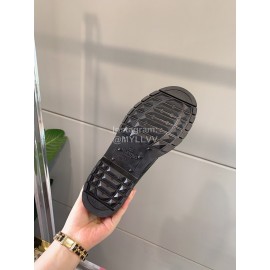 Valentino New Leather Velcro Short Boots For Women Black