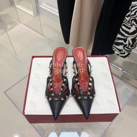 Valentino Rockstud Alcove Leather High Heel Sandals For Women