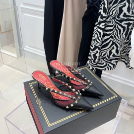 Valentino Rockstud Alcove Leather High Heel Sandals For Women