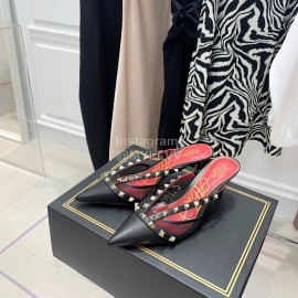 Valentino Rockstud Alcove Leather High Heel Sandals For Women