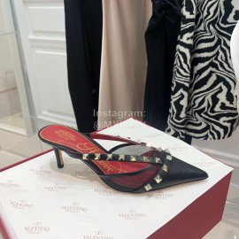 Valentino Rockstud Alcove Leather High Heel Sandals For Women