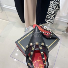 Valentino Rockstud Alcove Leather High Heel Sandals For Women