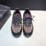 Versace Fashion Thick Soled Sneakers For Men And Women Black