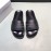 Versace Cowhide Embossed Slippers For Men And Women Black