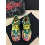 Versace Leather Thick Soled Sneakers For Men And Women Yellow