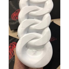 Versace Leather Thick Soled Sneakers For Men And Women Yellow