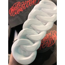 Versace Mesh Thick Soled Sneakers For Men And Women White