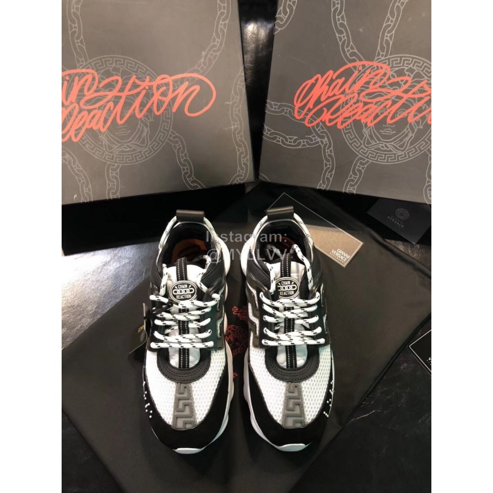 Versace Mesh Thick Soled Sneakers For Men And Women 