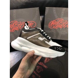 Versace Mesh Thick Soled Sneakers For Men And Women 