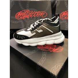 Versace Mesh Thick Soled Sneakers For Men And Women 