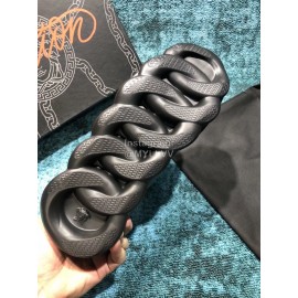 Versace Mesh Thick Soled Sneakers For Men And Women Black